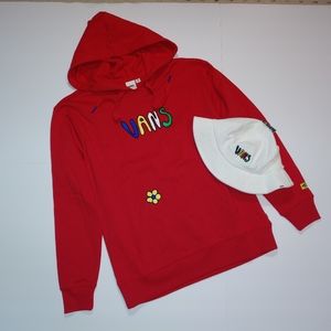 Vans Brighton red flower hoodie